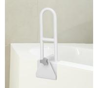 QWORK® Barres d'appui pour baignoire, poignée baignoire,barre sécurité baignoire sans percage, blanc