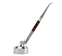 QWORK® Base de Troisième Main avec Pinces à Épiler de Précision, Brucelle à Souder pour Horlogers/Bijout (Incurvées)