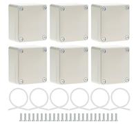 QWORK® Boite de derivation, 65 * 58 * 35mm,IP65 en plastique ABS, etanche exterieur, Blanc