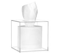 QWORK® boîte de mouchoirs en Acrylique 14 x 14 x 14 cm,Transparent, boîte à mouchoirs carrée pour Salle de Bain, cuisineAvantages