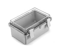 QWORK® Boite Dérivation Étanche IP65 ABS Boîte de Jonction avec Couverture PC Transparent, 150 x 100 x 70 mm