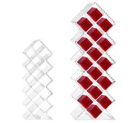 QWORK® Boîte organisatrice Rouge à lèvres, boîte Rangement cosmétique avec 16 emplacements, Support à Rouge à lèvres