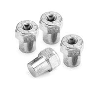 QWORK Borne de batterie négative positive de voiture, 2 paires d'adaptateurs de batterie en alliage de zinc, adaptateur de goujon femelle 3/8