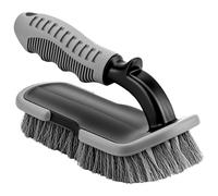 QWORK® Brosse pour Tapis et Garnitures Auto - Poils rigides, poignée Ergonomique, pour la Maison et Le véhicule