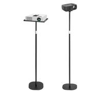 QWORK® Bureau Debout Hauteur réglable de 60 à 120 cm, Support pour Ordinateur Portable, Support de projecteur avec rotule 1/4''