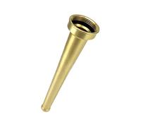 QWORK Buse de tuyau d'arrosage unie NPSH/NPT de 3,8 cm de long, buse de tuyau d'arrosage de jardin, pulvérisateur, équipement de feu en laiton