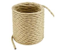 QWORK® Câble Electrique Textile 10M,2 Conducteurs x 0,75 mm², pour Éclairage DIY