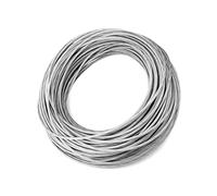 QWORK Câble métallique en acier avec revêtement en vinyle de 0,3 cm x 76,7 m, robuste 7 x 7, résistance à la rupture de 899,9 kg, pour extérieur, cour ou jardin