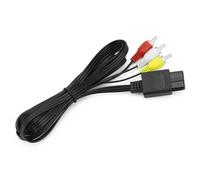 QWORK® Câble vidéo, câble audio vidéo stéréo AV RCA, compatible avec N64, SNES, GC