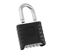 QWORK® Cadenas Code 4 Chiffres, Cadenas Exterieur Robuste avec Manille en Acier de 8 mm d'Épaisseur, pour Abris, Portails, Clôtures, Garage