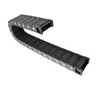 QWORK Chaîne porte Câbles, Chaîne de Trainage Pour l'Imprimante 3D, Machines Outils à Commande Numérique, 25mm x 77mm, Longueur 1 m