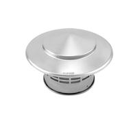 QWORK® Chapeau de pluie de toit 110 MM en acier inoxydable 304, couvercle de cheminée, hotte d'aération, chapeaux de cheminée