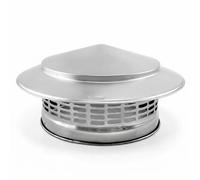 QWORK® Chapeau de pluie de toit 200 MM en acier inoxydable 304, couvercle de cheminée, hotte d'aération, chapeaux de cheminée