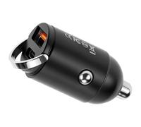 QWORK® Chargeur Allume-Cigare USB-C, 2 Ports DC 12 V 30 W Chargeur de Voiture, Compatible avec PD 30 W, QC3.0 et 22,5 W Charge Rapides