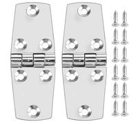 QWORK® Charnières de porte à monture marin 2 pièces, en acier inoxydable SUS316, 38 x 102 mm