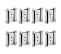 QWORK Charnières de porte battante robustes pour café et saloon, lot de 8, charnières à ressort à fermeture automatique de 7,6 cm en acier inoxydable, charnières de porte à double action