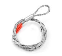 QWORK Chaussettes de traction de câble, résistance à la rupture de 500 kg, 10 m, chaussettes d'extraction de câble en maille métallique, chaussettes pour câble de 9,5 mm