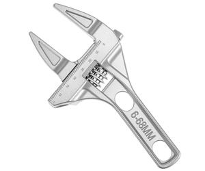 QWORK Clé à molette réglable de 0,6 à 6,8 cm à grande ouverture e salle de bain universelle de 7,87 pouces