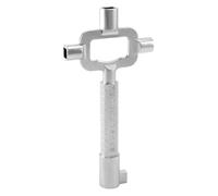 QWORK® Clé De Construction Courte, Clef Carré, Clef Passe Partout, Avec Échelle De Mesure De La Longueur Des Cylindres, Alliage De Zinc