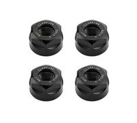 QWORK Collet Écrous de Serrage, pour fraisage CNC Chuck Holder Lathe, ER20-A, M25, 4 pièces, Noir