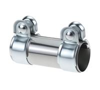 QWORK® Collier de serrage en acier inoxydable Ø45 mm x 125 mm, pour systèmes d'échappement et projets de bricolage