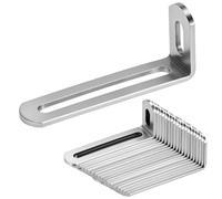 QWORK® Connecteur d'angle 20 pièces, 30 x 80 mm, acier inoxydable 201, angle en L, épaisseur 3 mm