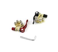 QWORK® Connecteur de Borne de Batterie, Cosse de Batterie Positive et Négative Serrage Rapide pour Voiture Camion Caravane Camping-Car, 2 Pièces