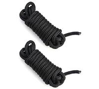 QWORK® Corde Amarrage, Boucle épissée de 30 cm à Une extrémité pour Bateaux, Yacht, 4.5 m x 10mm, 2 Pack