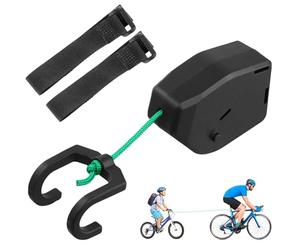 QWORK® Corde de Remorquage Vélo, Corde Tire Velo Retractable, Ceinture De Traction Bicyclette 2.5 m