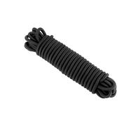 QWORK Corde élastique Noir - 8 mm x 10 m - pour la Fixation de la Cargaison, Les activités de Plein air et Le Bricolage