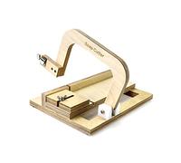 QWORK Coupe-savon, trancheuse de savon réglable en bois à fil unique pour la fabrication de savon fait à la main, la coupe de bougies, le fromage