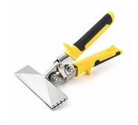 QWORK Coupe-tôle à main de 15,2 cm, pince à cintrer manuelle en métal avec poignée confortable, pour aplatir, plier, coudre, tôle métallique, 1 pièce