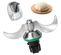 QWORK® Couteau à pâte, Couteau à mélangeur de pâte en Acier Inoxydable 304, Compatible avec Thermomix TM6/TM5