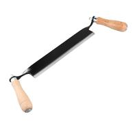 QWORK® Couteau à tirer droit 250 mm, Lame acier à haute netteté, Poignées ergonomiques en bois