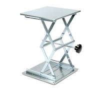 QWORK Cric de laboratoire de 30,5 x 30,5 cm, support à ciseaux en acier inoxydable 304, hauteur de 45,7 cm, capacité de charge de 25,9 kg