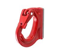QWORK Crochet à souder, crochet de levage, finition peinte, limite de charge de travail de 3 tonnes pour tracteur, grue, etc, Rouge