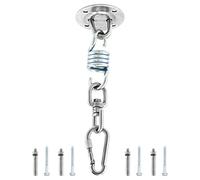 QWORK® Crochet de Plafond, 360 ° Rotation, Acier Inoxydable, Fixation pour Fauteuil Suspendu, capacité de Charge 450 kg, pour hamac, Sac de Boxe, balançoires de hamac