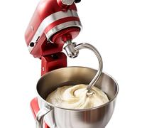 QWORK® Crochet Pétrisseur en Spirale en 304 Acier Inoxydable, Compatible avec Robot Pâtissier 4,3L et 4,8L à Tête Inclinable, pour Pâte à Pain, Pizza et Brioche