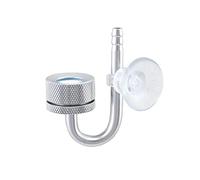 QWORK Diffuseur CO2 Aquarium, Diffuseur de Dioxyde de Carbone avec U Forme Tube et La Ventouse, pour Aquarium