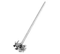 QWORK Disperseur de disque de dispersion à aubes en acier inoxydable pour mélangeur électrique de laboratoire, tige de 8 x 300 mm, disque de 50 mm
