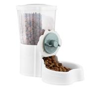 QWORK® Distributeur Automatique de Nourriture pour Animaux - Capacité 1 L - Sortie de 12 cm de Large - pour Cage Clapier Clôture pour Petits Animaux Lapin Cobaye Chinchilla Oiseau
