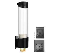 QWORK Distributeur de gobelets jetable pour gobelets de 200 ml à 350 ml - Support mural pour tasses à fond plat ou cône de 200 ml