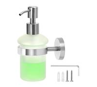 QWORK® Distributeur de Savon Mural, Distributeur de Savon de Douche, en Acier Inoxydable 304, adapté au Gel Douche, au Savon pour Les Mains