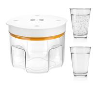 QWORK®Éliminateur de bulles en résine 95 kPa - Chambre à vide pour l'élimination des bulles en 10 minutes - Capacité jusqu'à 2000 ml - Faible bruit <60 dB