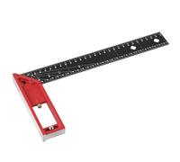 QWORK®Équerre Précise 300 mm, Équerre Métallique Multifonctionnelle, Equerre Charpentier pour Marquage, Dessin