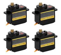 QWORK® ES08MA Micro servomoteur, servo analogique numérique à couple élevéà engrenage métallique 4.8 V-6 V, pour applications robotiques et RC