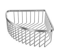 QWORK® Etagere Angle Salle de Bain 304 Acier Inoxydable, 22.5 x 22.5 x 8.5 cm Étagère de Douche, pour Salle de Bain Cuisine