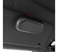 QWORK®Étui à Lunettes pour Pare Soleil Voiture - avec Fente pour Cartes de Crédit - Rembourrage Intérieur en Daim Doux