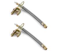 QWORK® Extension Valve de Pneu, Pneu Valve Rallonge pour Pneu de Camion, Bus et Remorque, 18cm, Lot de 2