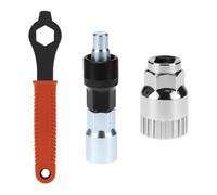QWORK® Extracteur manivelle vélo kit, extracteur de manivelle et 16 mm clé, pour vélos de Montagne